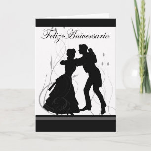 Glückliches Jahrestag-Spanisches Karte