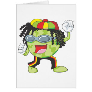 Glückliches jamaikanisches Wassermelone-Tanzen