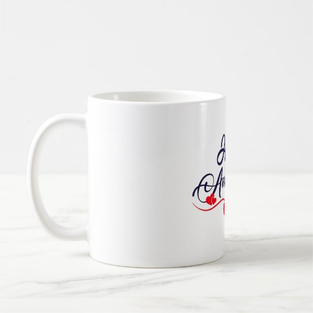 Glückliches Jubiläum Kaffeetasse (Links)