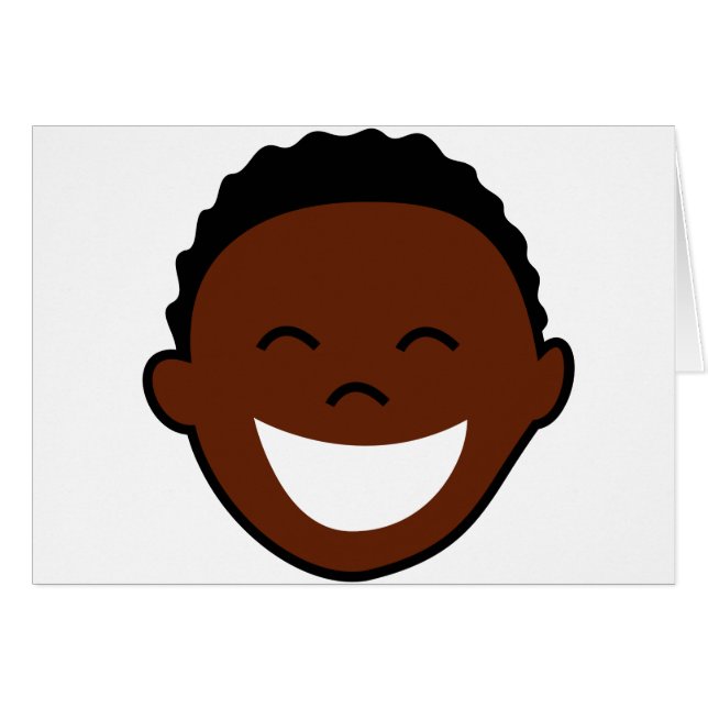 Glückliches Jungen-Gesicht (Vorderseite (Horizontal))