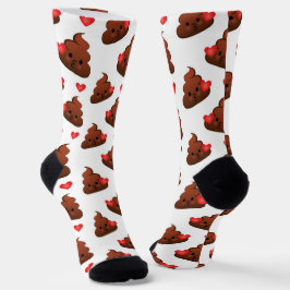 Glückliches Kakaosymbol Socken Emoticon Haufen Kot