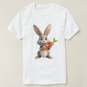 Glückliches Kaninchen Süßes Lächelndes Bunny Tier T-Shirt
