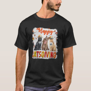 Glückliches Katzen-Dankfest Katze T-Shirt
