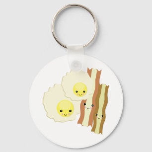glückliches kawaii Frühstück Schlüsselanhänger