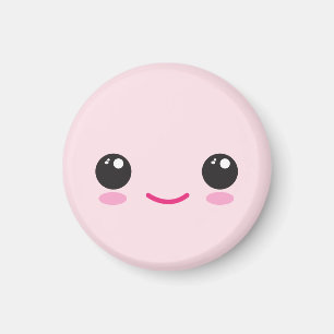 Glückliches Kawaii-Gesicht Magnet