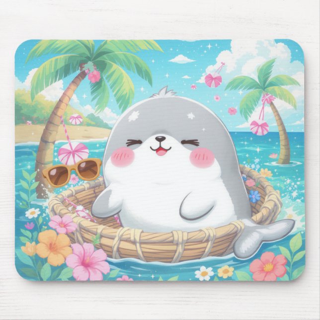 GLÜCKLICHES KAWAII HAWAII  MOUSEPAD (Vorne)