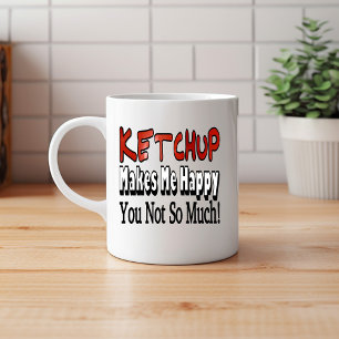 Glückliches Ketchup Tasse