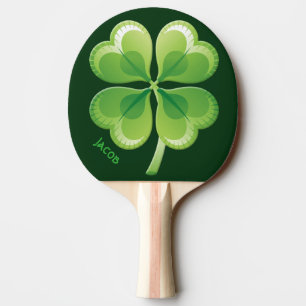 Glückliches KleeblattPing Pong Paddel Tischtennis Schläger