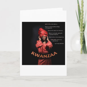 Glückliches Kwanzaa 321 Feiertagskarte