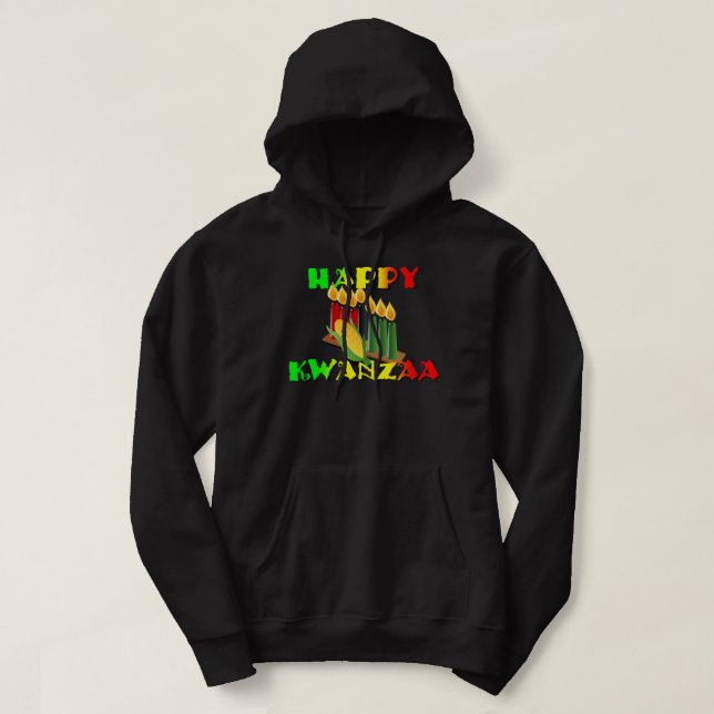 GLÜCKLICHES KWANZAA HOODIE (Design vorne)