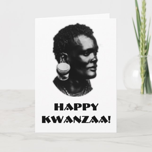 Glückliches Kwanzaa! Karte (Vorderseite)