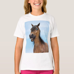 Glückliches lächelndes Braunpferd T-Shirt