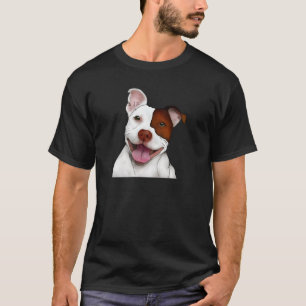 Glückliches lächelndes Pitbull T-Shirt