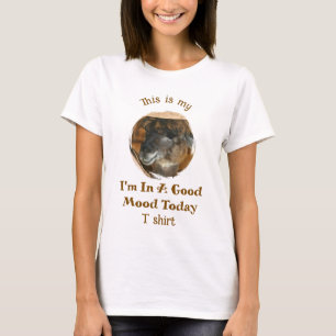 Glückliches Lama Gute Laune Humorvoll Lustig  T-Shirt