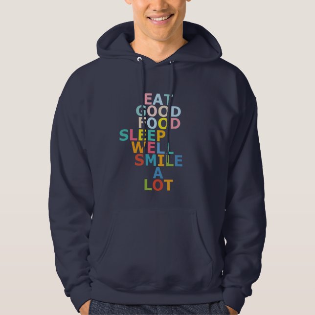Glückliches Leben Hoodie (Vorderseite)