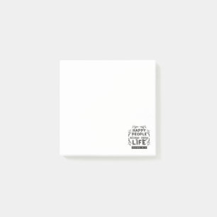 Glückliches Leben mit Glauben – Sprüche 15:15 Kuns Post-it Klebezettel