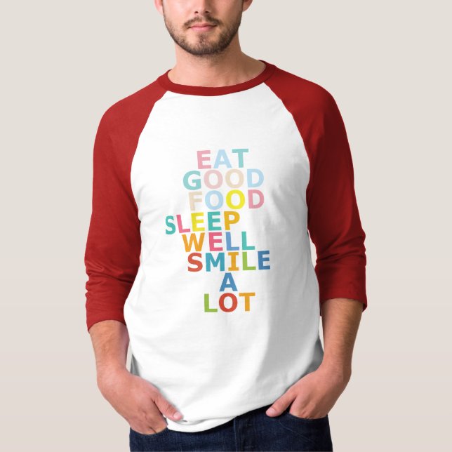 Glückliches Leben T-Shirt (Vorderseite)