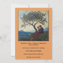 Glückliches Liebespaar beim Küssen Einladung