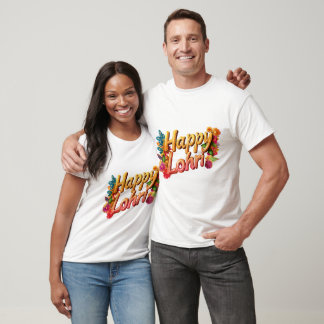 Glückliches Lohri Traditionelles Dhol & Ernte T-Sh T-Shirt