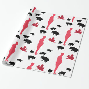 Glückliches Mahlzeit Vegeterian Packpapier