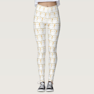 Glückliches menschliches Skelett Leggings