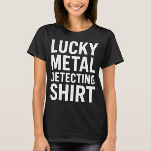 Glückliches Metalldetektor-Shirt Schatzjäger T-Shirt