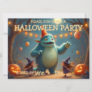 Glückliches Monster-Halloween-Party für Kinder
