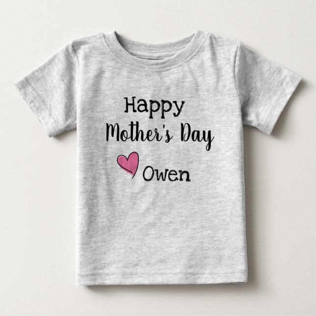 Glückliches Mutter-TagesShirt Baby T-shirt (Vorderseite)