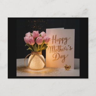 Glückliches Muttertagsgeschenk für Mutter Postkarte