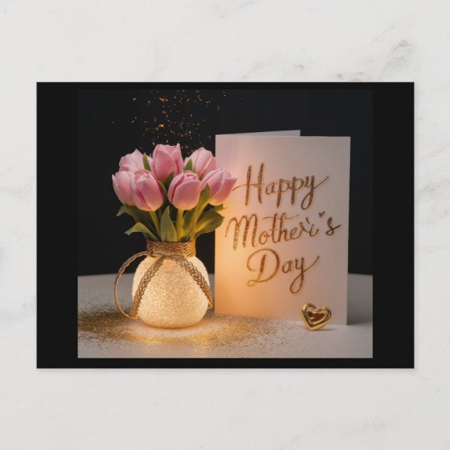 Glückliches Muttertagsgeschenk für Mutter Postkarte (Vorderseite)
