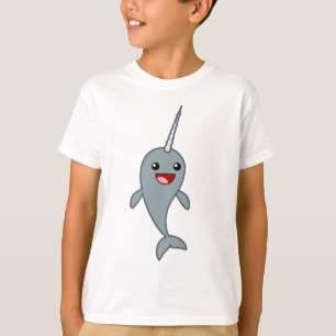 Glückliches Narwhal T-Shirt