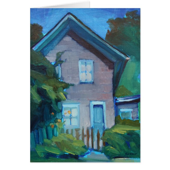 Glückliches neues Haus - Karte für Nachbar oder (Vorne)