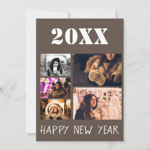 Glückliches neues Jahr 2023 Grüße 5 FotoCollage Feiertagskarte