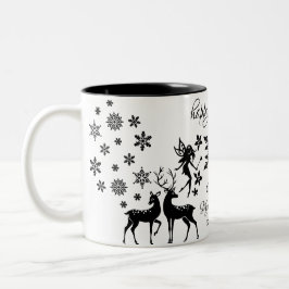 glückliches neues Jahr 2025 Zweifarbige Tasse