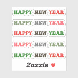 glückliches neues Jahr Aufkleber