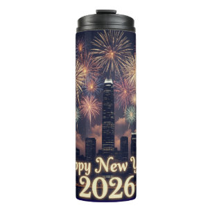 Glückliches Neues Jahr Flasche Stylishes Feierge