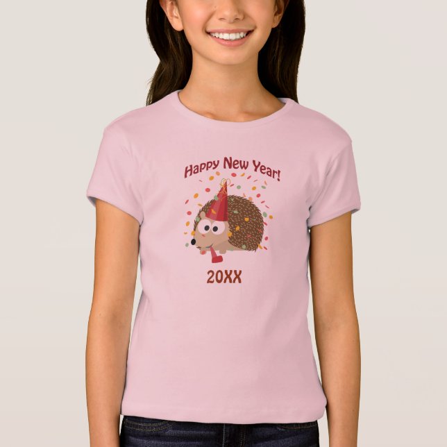 Glückliches neues Jahr-Igel! T-Shirt (Vorderseite)