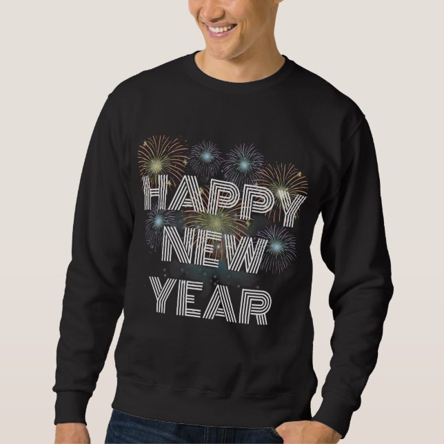 glückliches neues Jahr Sweatshirt (Vorderseite)
