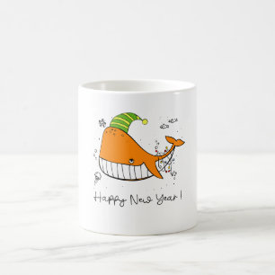 glückliches neues Jahr - Walliebhaber Kaffeetasse