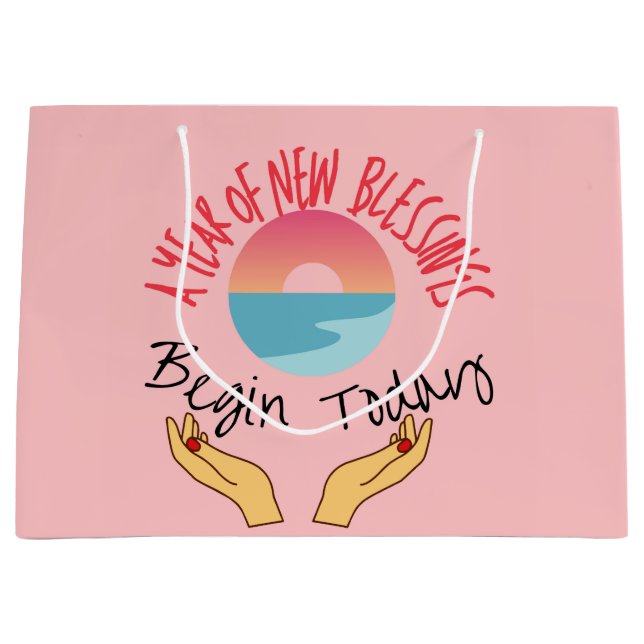 GLÜCKLICHES NEUJAHR 2023 GROßE GESCHENKTÜTE (Vorderseite)