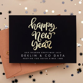 GLÜCKLICHES NEUJAHR 2024 | SAISON GREETINGS CORPOR FOLIEN FEIERTAGSKARTE