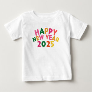 GLÜCKLICHES NEUJAHR 2025 BABY T-SHIRT