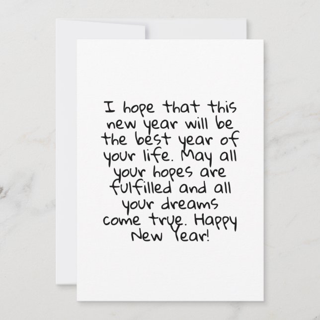 GLÜCKLICHES NEUJAHR EINLADUNG (Vorderseite)