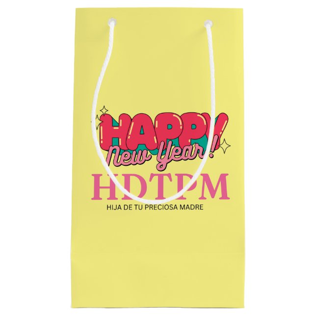 GLÜCKLICHES NEUJAHR KLEINE GESCHENKTÜTE (Vorderseite)