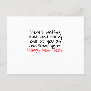 GLÜCKLICHES NEUJAHR POSTKARTE