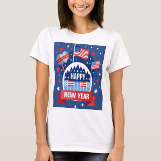 GLÜCKLICHES NEUJAHR SHIRT DER FRAU USA