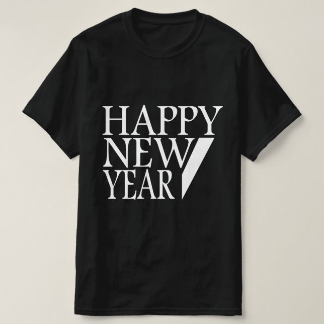 GLÜCKLICHES NEUJAHR T-Shirt (Design vorne)