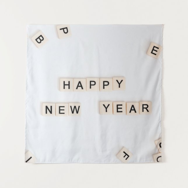 GLÜCKLICHES NEUJAHR WANDTEPPICH (Vorderseite)