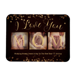 Glückliches Neujahrsgeschenk für Mama Magnet