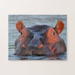 Glückliches Nilpferd Puzzle